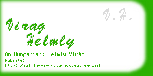 virag helmly business card