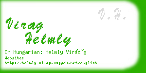 virag helmly business card